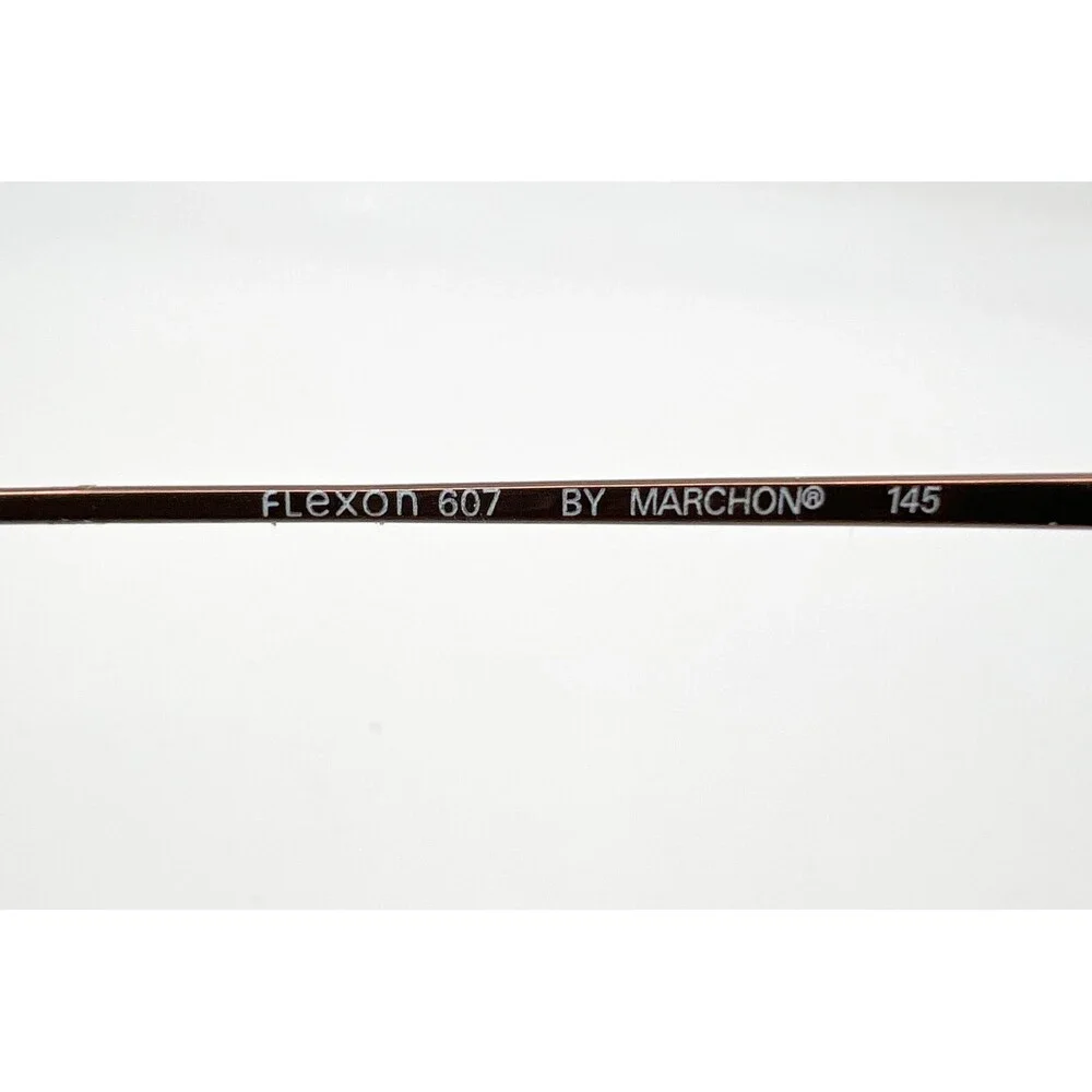 Flexon Eyeglasses Frames Mens Brown 607 Marchon Coffee 51-20-145